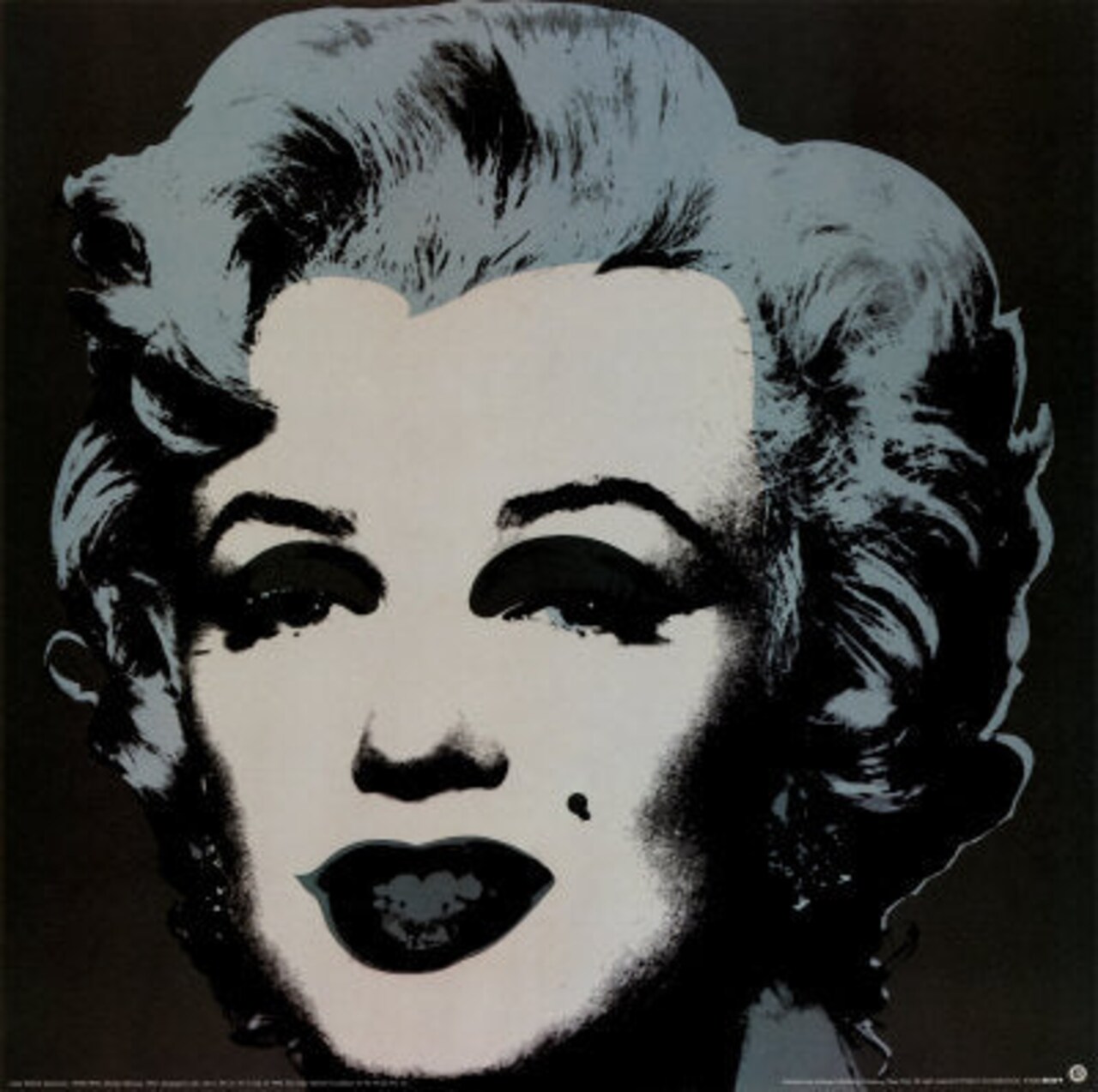 Framed Art Marilyn Monroe, 1967 Black by Andy Warhol - Iconic Pop